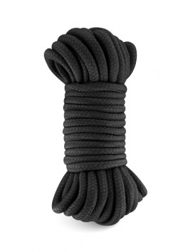 Corde bondage noire douce 5m