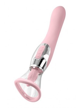 Stimulateur clitoridien avec aspiration et Vibromasseur Harmony Rose