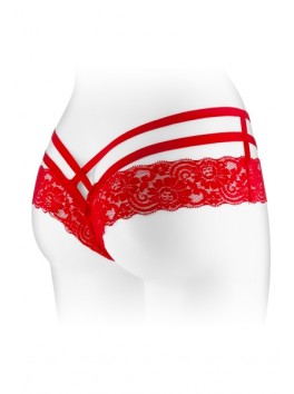 Tanga rouge ouvert entre-jambes Anne