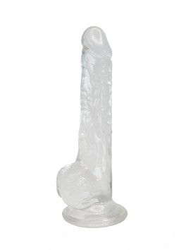 Lusty Gode ventouse testicules jelly transparent 18 cm