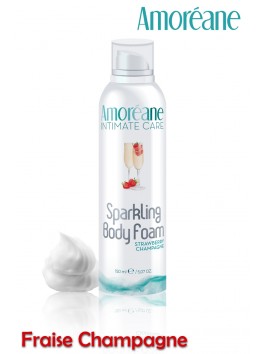 Sparkling Body Mousse crépitante massage Strawberry Champagne