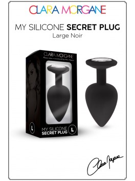 My Secret Black Silicone Plug Large