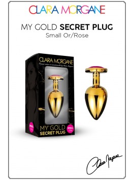 My Gold Secret Plug Doré Bijou Rose Small