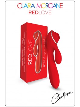 Red Love 3 en 1 Rabbit et succion clitoris