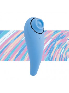 Femmegasm vibrateur bleu pulsations tap & tickle USB