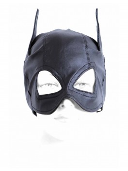 Masque Catwoman Simili cuir noir