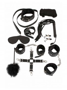 Coffret complet Bondage noir couple