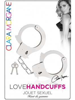 Menotte Love Handcuffs métal argenté