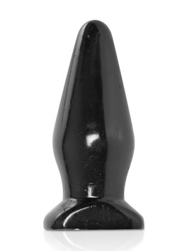 Plug Anal forme progressive 16.x6 cm PVC noir