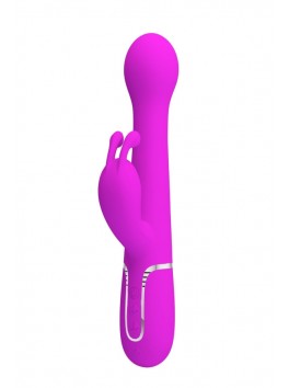 Rabbit billes rotatives 4 en 1 avec va et vient rose USB
