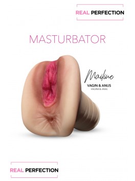 Mailine double Masturbateur Hyper Réaliste Vagin Anus