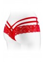 Tanga rouge ouvert entre-jambes Anne