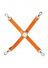 Sangle croix phosphorescente orange pour Menottes poignets et chevilles 