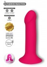 Hitsens 2 Gode Ventouse ROSE "Thermo Réactive"