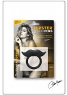 Hipster Vibra Ring - Anneau Vibrant noir moustache