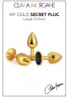 My Gold Secret Plug Doré Bijou Noir Large