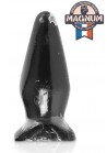 Plug Anal forme progressive 16.x6 cm PVC noir