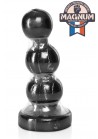 Plug Anal Géant 3 boules 21.5.x6.5 cm PVC noir
