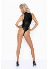 Body string wetlook zip devant entre jambes F294