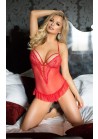 Emily body rouge ouvert volant hanches 1868
