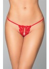 String broderie rouge ouvert 2481 